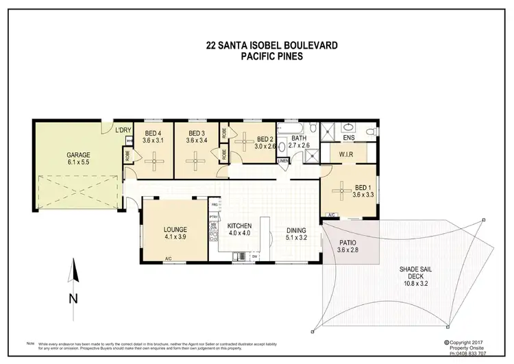 Floorplan of Homely house listing, 22 Santa Isobel Boulevard, Pacific Pines QLD 4211