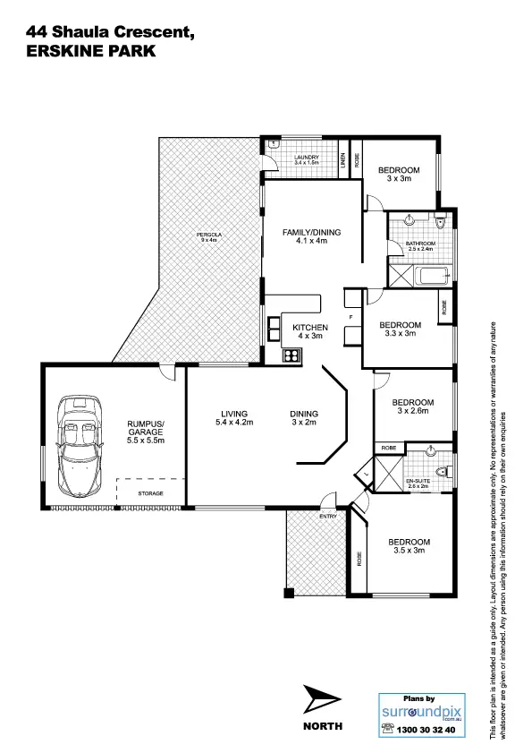 Floorplan of Homely house listing, 44 Shaula Crescent, Erskine Park NSW 2759