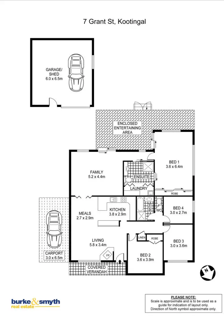 Floorplan of Homely house listing, 7 Grant Street, Kootingal NSW 2352