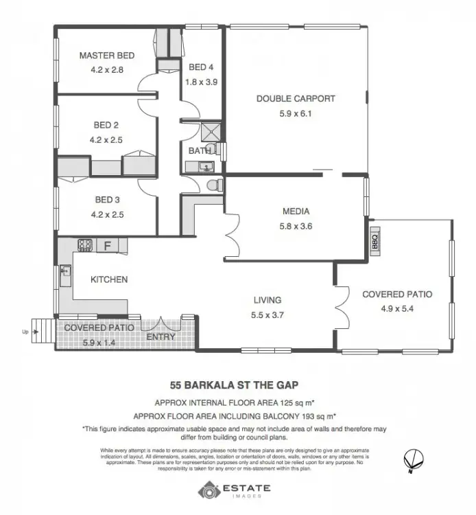 Floorplan of Homely house listing, 55 Barkala Street, The Gap QLD 4061