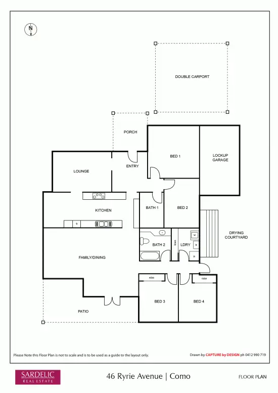 Floorplan of Homely house listing, 46 Ryrie Avenue, Como WA 6152