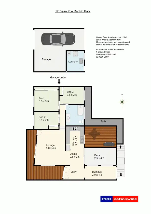 Floorplan of Homely house listing, 12 Dean Parade, Rankin Park NSW 2287