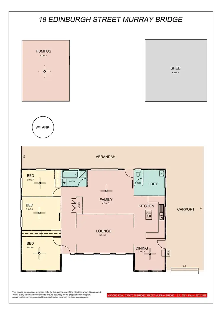 Floorplan of Homely house listing, 18 Edinburgh Street, Murray Bridge SA 5253