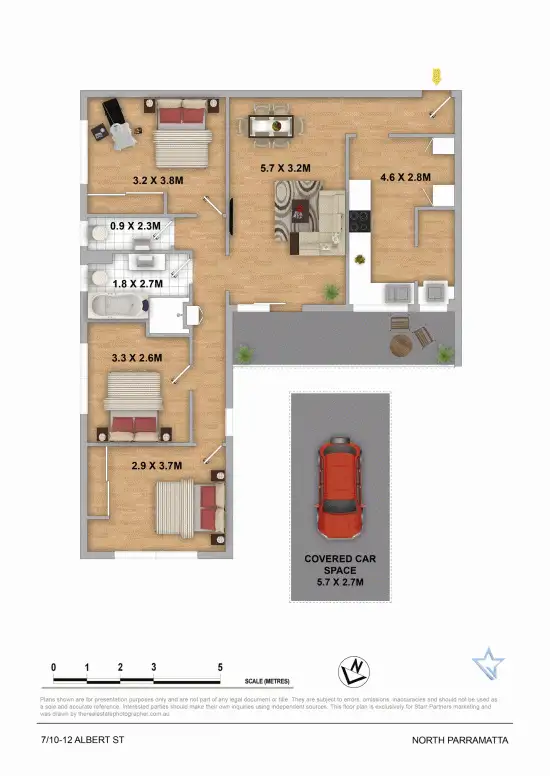 Floorplan of Homely unit listing, 7/10-12 Albert Street, North Parramatta NSW 2151