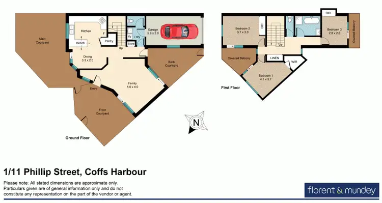 Floorplan of Homely townhouse listing, 1/70-74 Park Beach Rd, Coffs Harbour NSW 2450