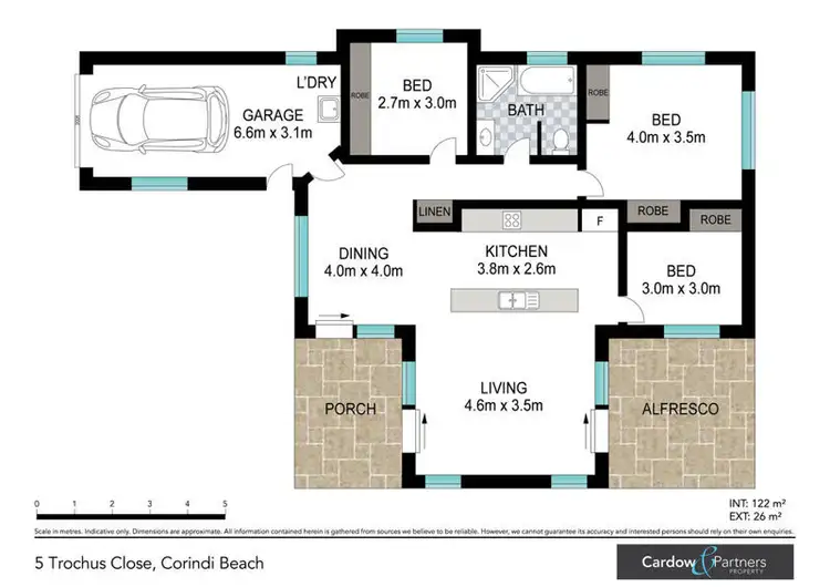 Floorplan of Homely house listing, 5 Trochus Cl, Corindi Beach NSW 2456