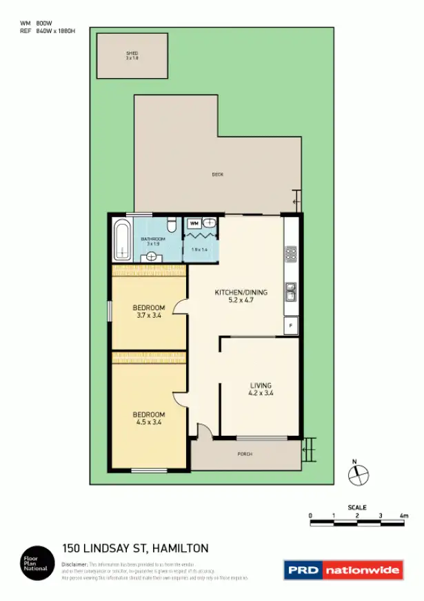 Floorplan of Homely house listing, 150 Lindsay Street, Hamilton NSW 2303