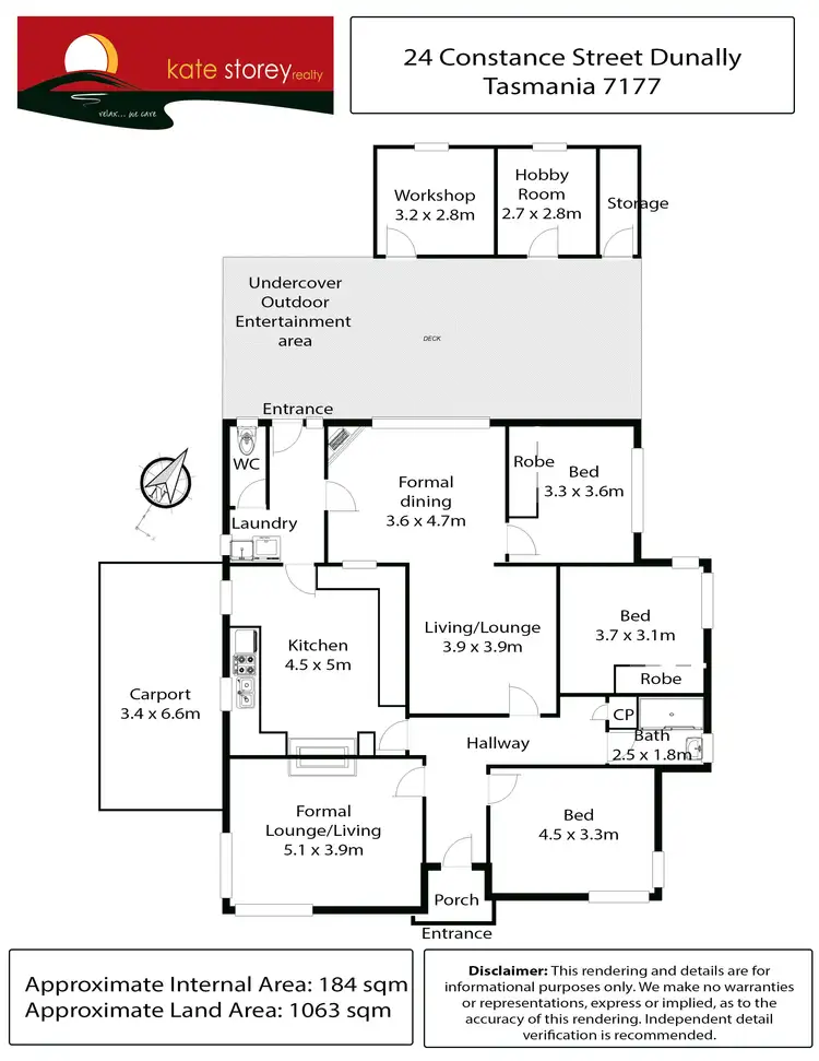 Floorplan of Homely house listing, 24 Constance Street, Dunalley TAS 7177