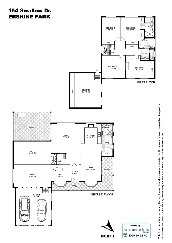 Floorplan of Homely house listing, 154 Swallow Drive, Erskine Park NSW 2759