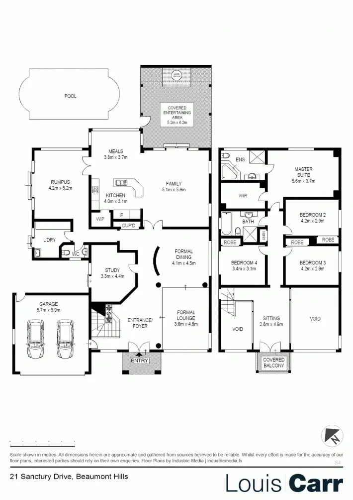 Floorplan of Homely house listing, 21 Sanctuary Drive, Beaumont Hills NSW 2155
