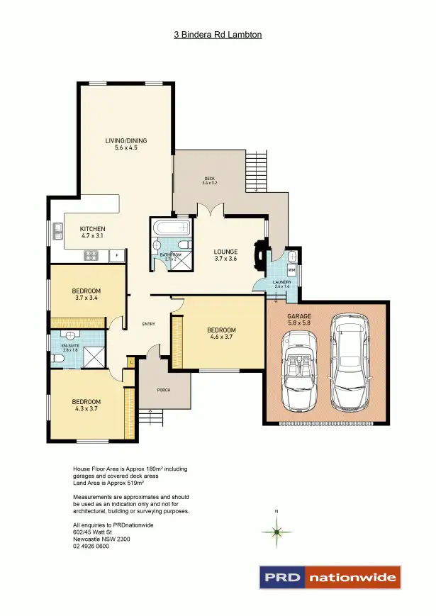 Floorplan of Homely house listing, 3 Bindera Road, Lambton NSW 2299