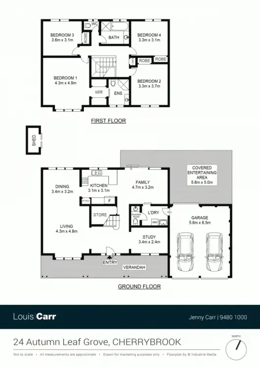 Floorplan of Homely house listing, 24 Autumn Leaf Grove, Cherrybrook NSW 2126