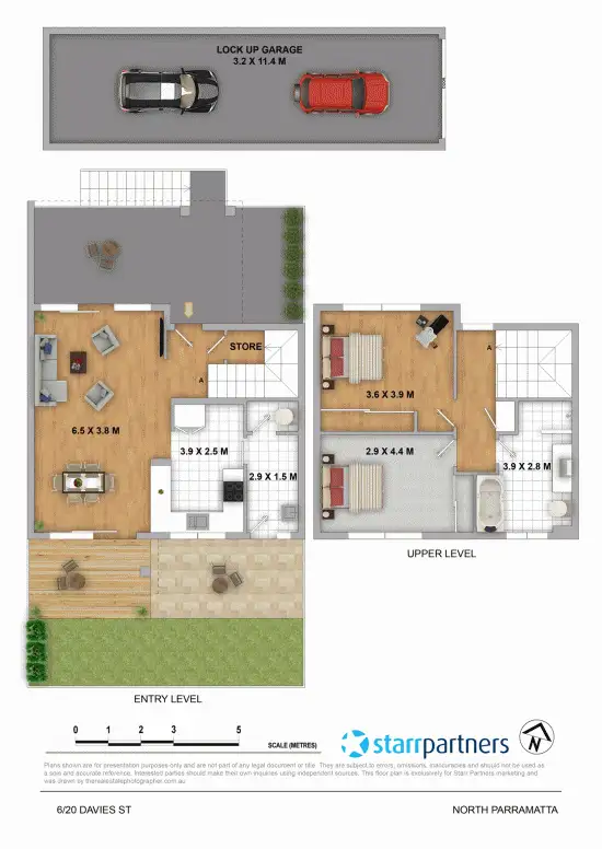 Floorplan of Homely townhouse listing, 6/20 Davies Street, North Parramatta NSW 2151