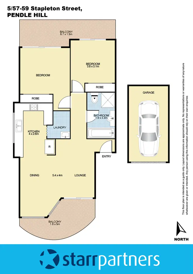 Floorplan of Homely unit listing, 5/57-59 Stapleton Street, Pendle Hill NSW 2145