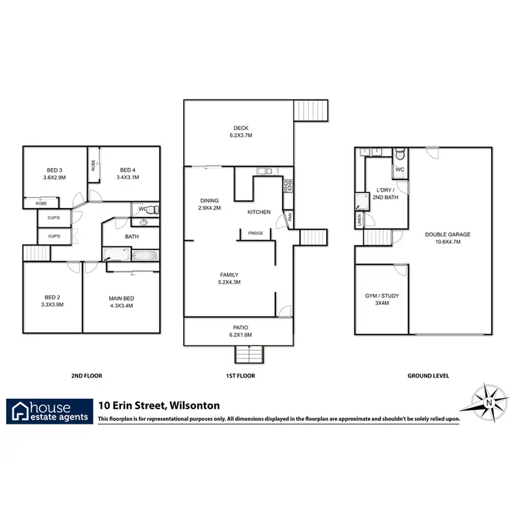 Floorplan of Homely house listing, 10 Erin Street, Wilsonton QLD 4350