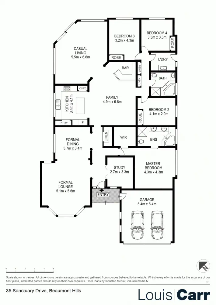 Floorplan of Homely house listing, 35 Sanctuary Drive, Beaumont Hills NSW 2155