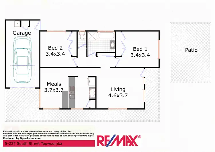 Floorplan of Homely unit listing, 5/237 South  St, South Toowoomba QLD 4350