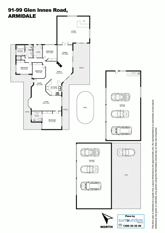 Floorplan of Homely rural property listing, 91-99 Glen Innes Road, Armidale NSW 2350