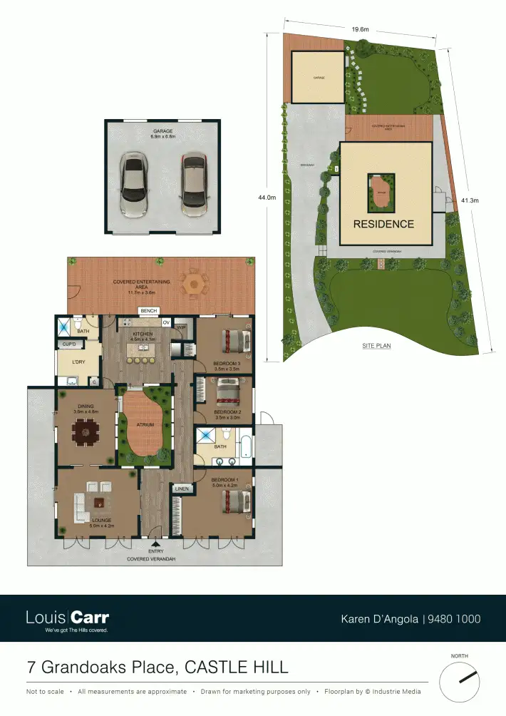 Floorplan of Homely house listing, 7 Grandoaks Place, Castle Hill NSW 2154