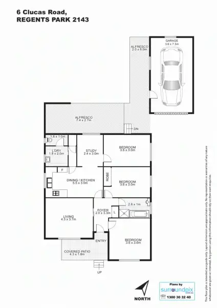 Floorplan of Homely house listing, 6 Clucas Road, Regents Park NSW 2143