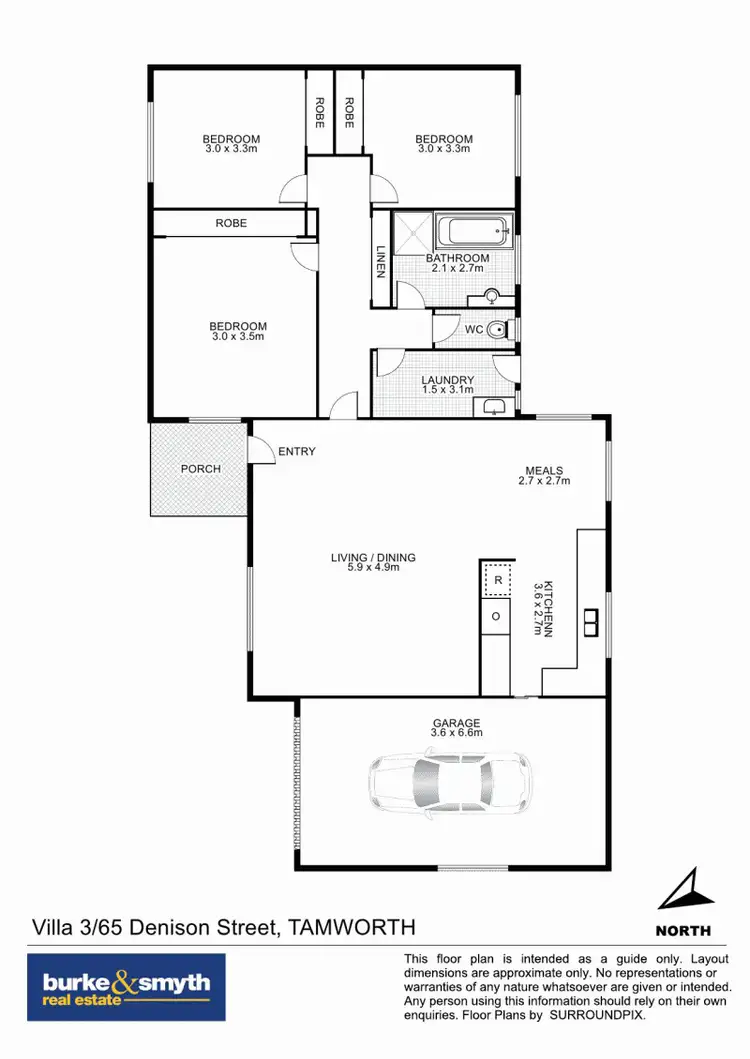 Floorplan of Homely house listing, 3/65 Denison Street, Tamworth NSW 2340