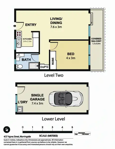 Floorplan of Homely unit listing, 4/27 Agnes Street, Morningside QLD 4170