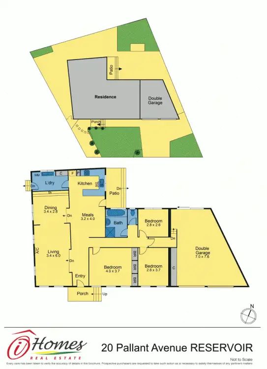 Floorplan of Homely house listing, 20 Pallant Avenue, Reservoir VIC 3073