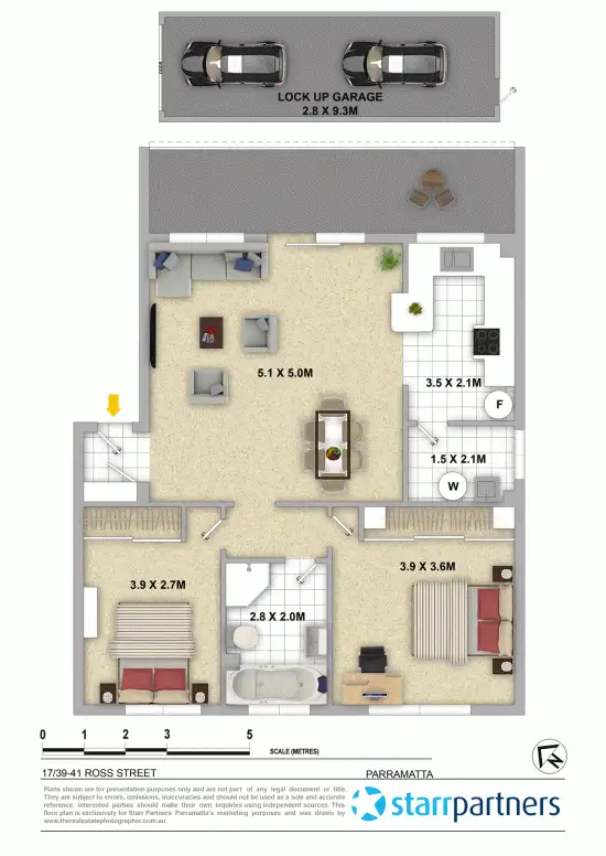 Floorplan of Homely unit listing, 17/39-41 Ross Street, Parramatta NSW 2150
