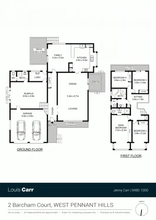 Floorplan of Homely house listing, 2 Barcham Court, West Pennant Hills NSW 2125
