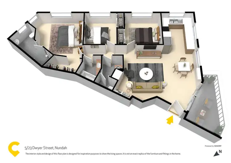 Floorplan of Homely unit listing, 5/23 Dwyer Street, Nundah QLD 4012