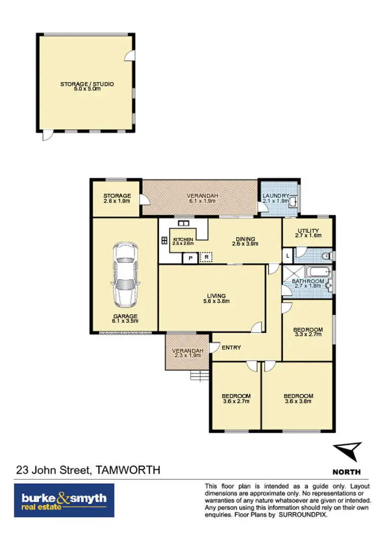 Floorplan of Homely house listing, 23 John Street, Tamworth NSW 2340