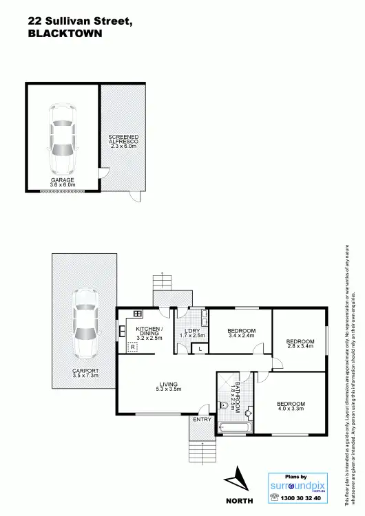 Floorplan of Homely house listing, 22 Sullivan Street, Blacktown NSW 2148