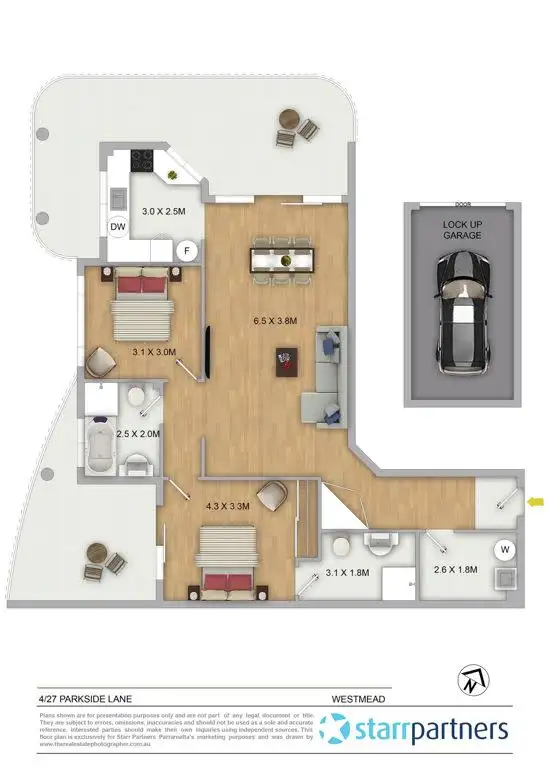 Floorplan of Homely apartment listing, 4/27-28 Parkside Lane, Westmead NSW 2145