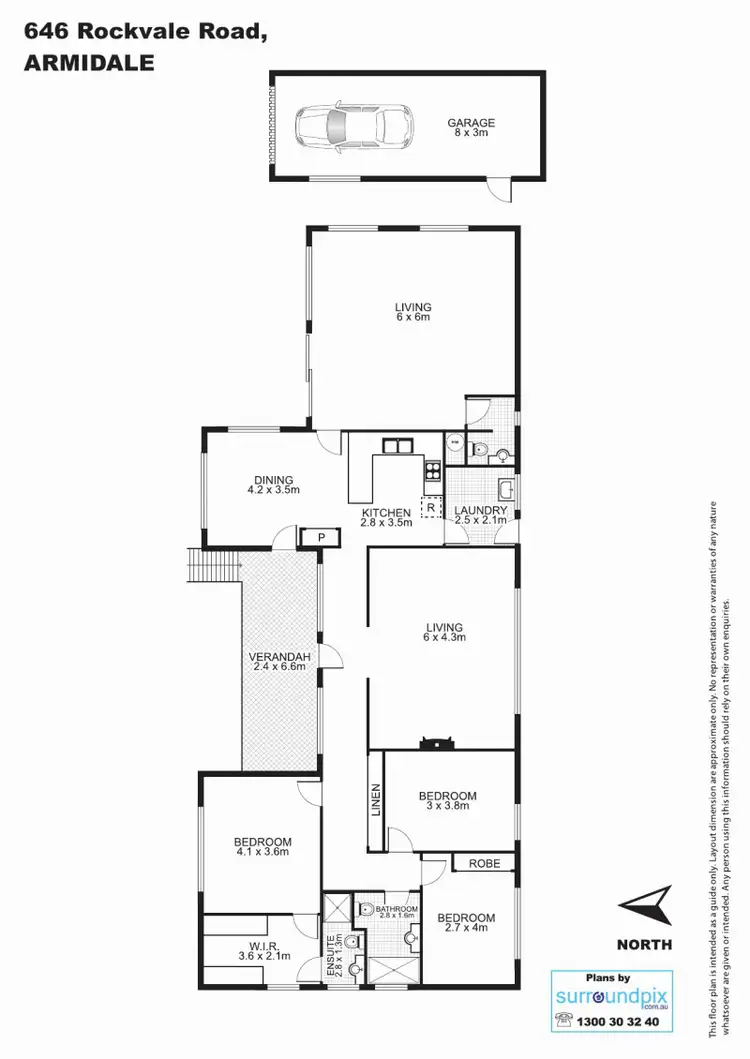Floorplan of Homely rural property listing, 646 Rockvale Road, Armidale NSW 2350