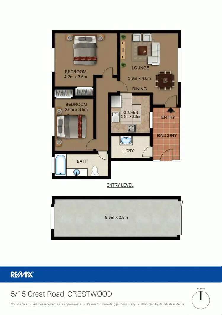 Floorplan of Homely unit listing, 5/15 Crest Road, Queanbeyan NSW 2620