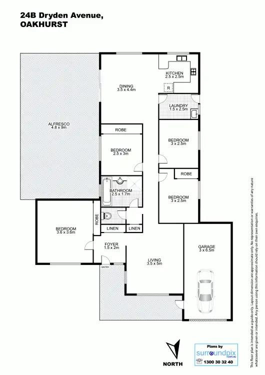 Floorplan of Homely house listing, 24b Dryden Avenue, Oakhurst NSW 2761