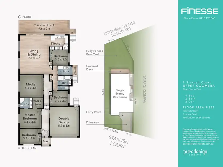 Floorplan of Homely house listing, 9 Starush Court, Upper Coomera QLD 4209