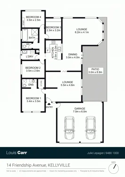 Floorplan of Homely house listing, 14 Friendship Avenue, Kellyville NSW 2155