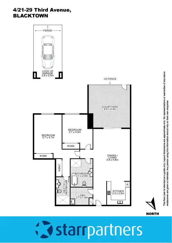 Floorplan of Homely unit listing, 4/21-29 Third Avenue, Blacktown NSW 2148