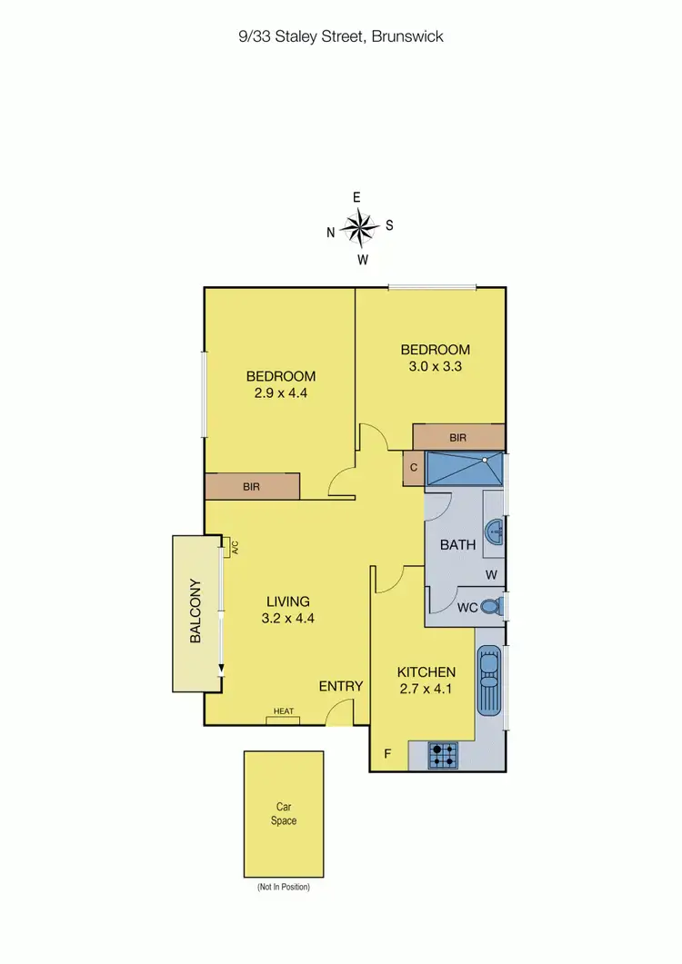 Floorplan of Homely apartment listing, 9/33 Staley Street, Brunswick VIC 3056