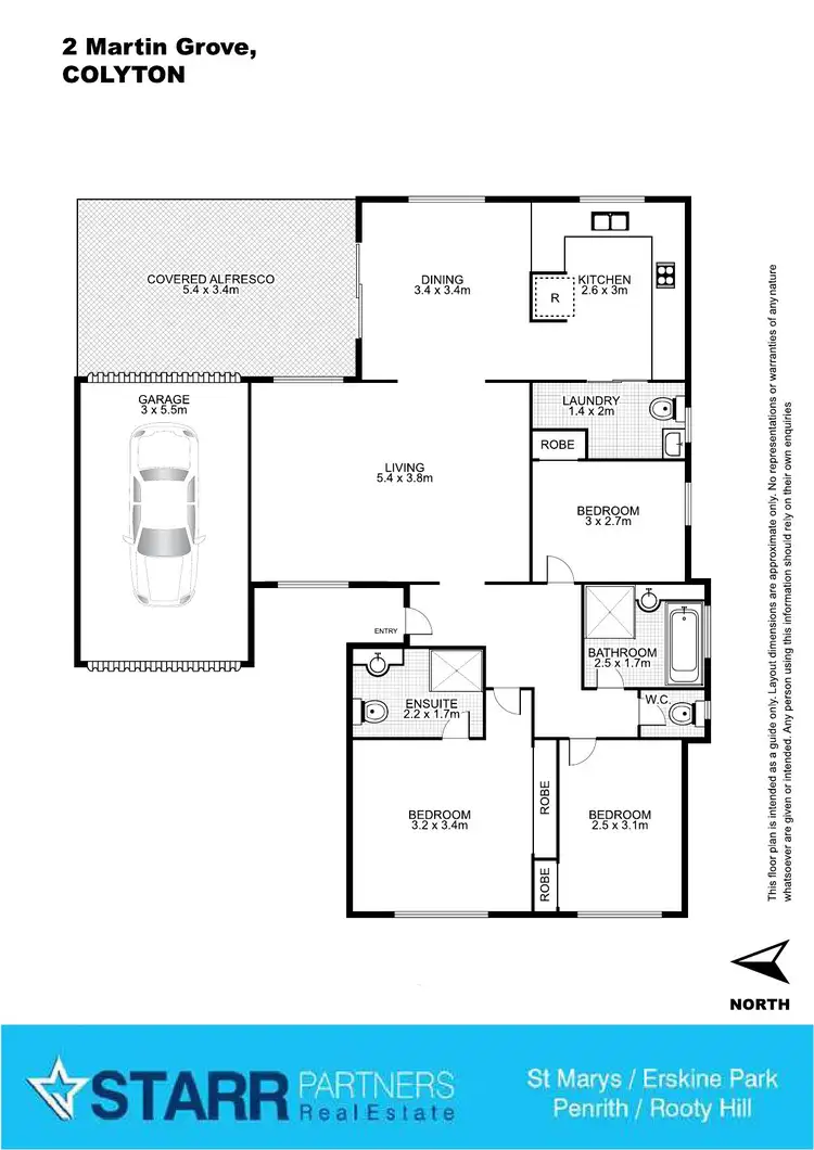Floorplan of Homely house listing, 2 Martin Grove, Colyton NSW 2760