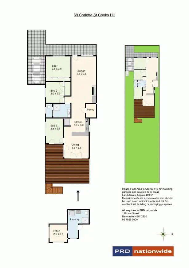 Floorplan of Homely house listing, 69 Corlette Street OLD, Cooks Hill NSW 2300