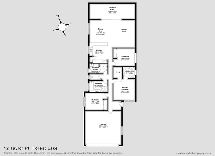 Floorplan of Homely house listing, 12 Taylor Place, Forest Lake QLD 4078