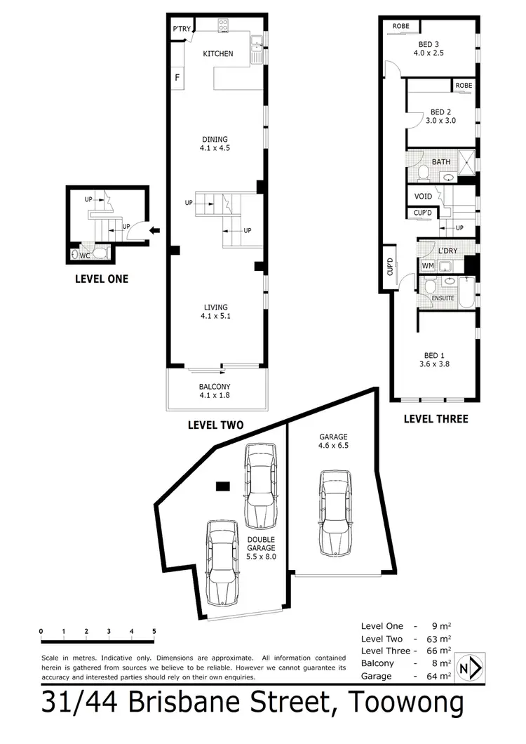 Floorplan of Homely unit listing, 31/44 Brisbane Street, Toowong QLD 4066