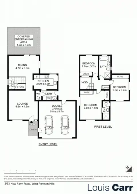 Floorplan of Homely townhouse listing, 2/33 New Farm Road, West Pennant Hills NSW 2125