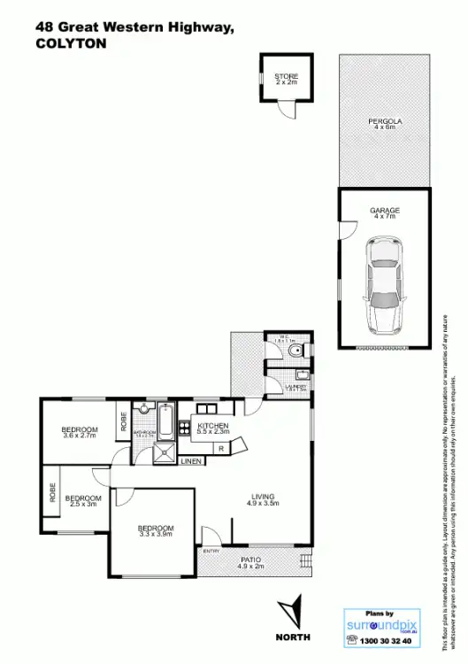 Floorplan of Homely house listing, 48 Great Western Highway, Colyton NSW 2760