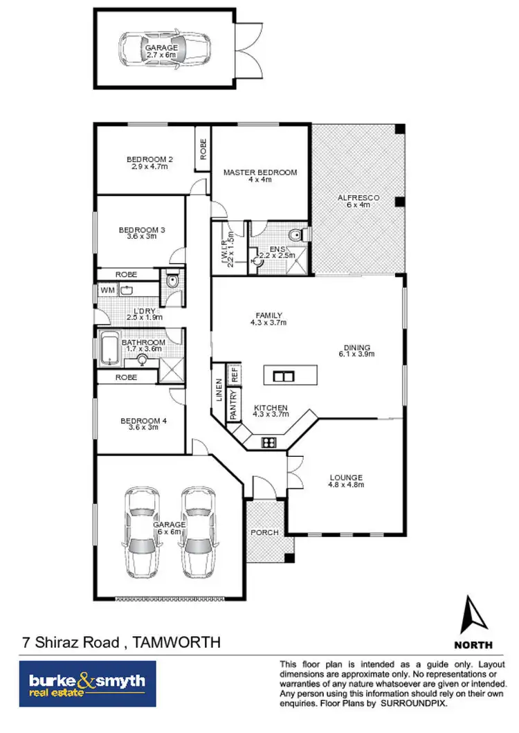 Floorplan of Homely house listing, 7 Shiraz Road, Tamworth NSW 2340