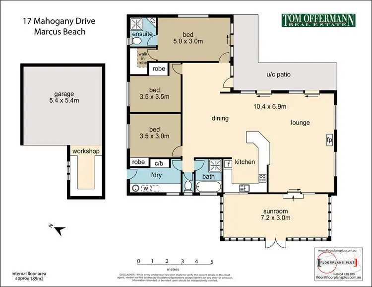 Floorplan of Homely house listing, 17 Mahogany Drive, Marcus Beach QLD 4573
