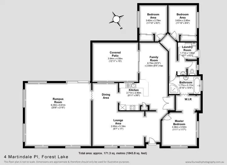 Floorplan of Homely house listing, 4 Martindale Place, Forest Lake QLD 4078