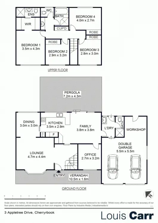 Floorplan of Homely house listing, 3 Appletree Drive, Cherrybrook NSW 2126